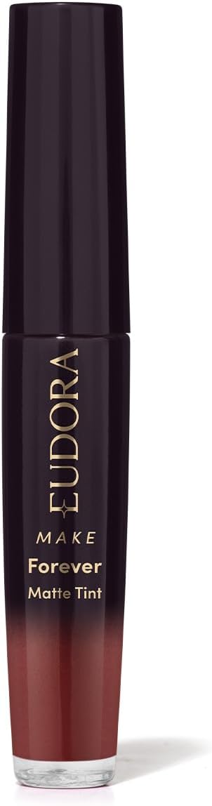 Eudora Make Forever Batom Líquido Bordô Intenso Matte Tint 4ml - Imagem 5
