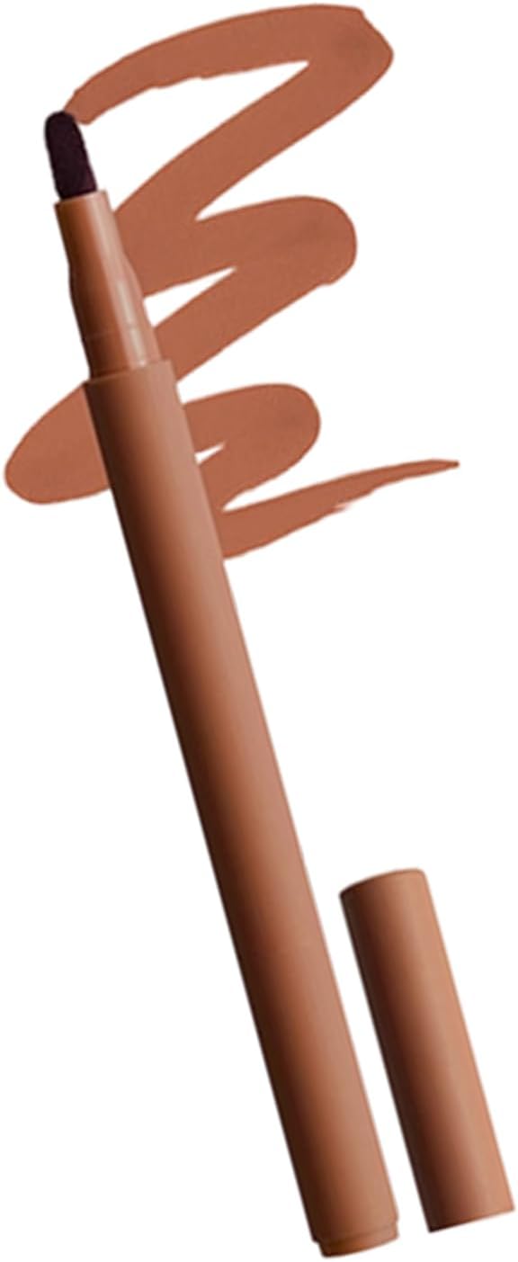 Lápis de contorno labial fosco, uso para linhas nítidas e contorno labial vibrante, maquiagem profissional, aparência longa, lápis de contorno de - Imagem 5