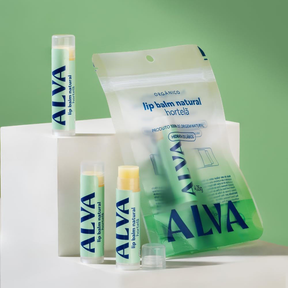 Alva Hidratante Labial Orgânico Hortelã 4,25g - Imagem 8