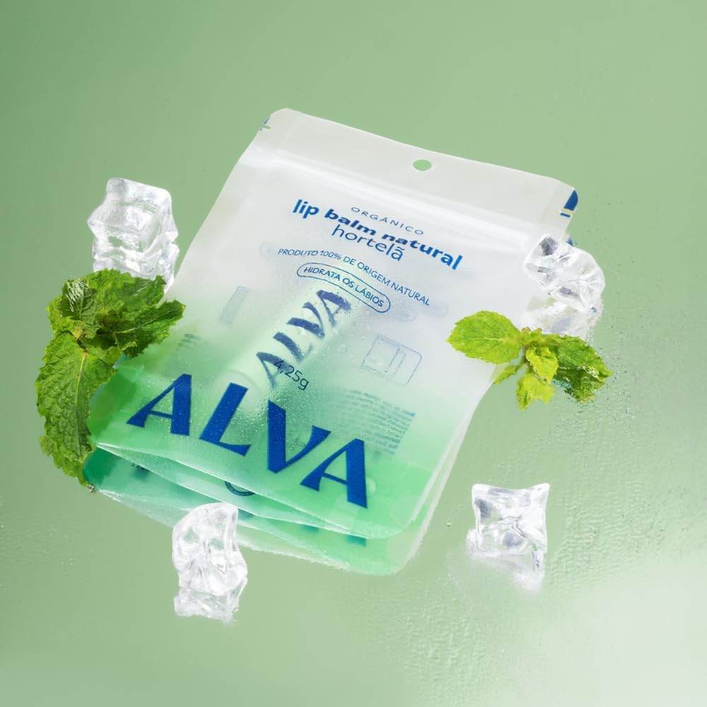 Alva Hidratante Labial Orgânico Hortelã 4,25g - Imagem 7