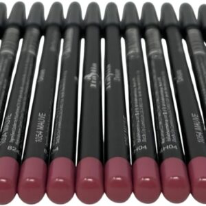 12 peças Italia-Deluxe delineador labial ultrafino, cremoso, de longa duração, lápis altamente pigmentado (1054 malva)