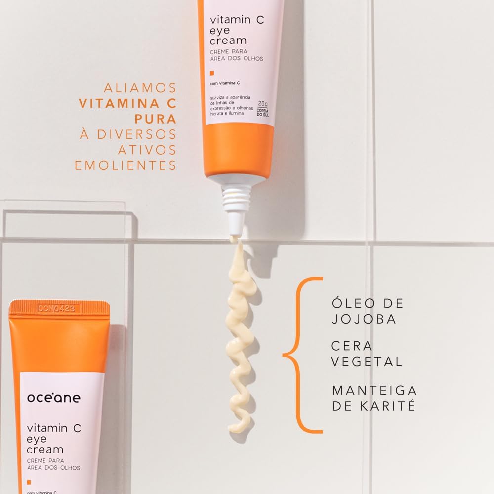 Océane Creme para Área Dos Olhos com Vitamina C - Vitamin C Eye Cream 25g - Imagem 4