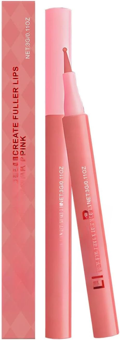 Lápis Labial Marrom Claro À Prova De Smudge, rosa