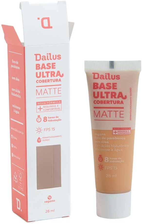 Dailus Base Liquida -Ultra Cobertura-D5-Medio - Imagem 4