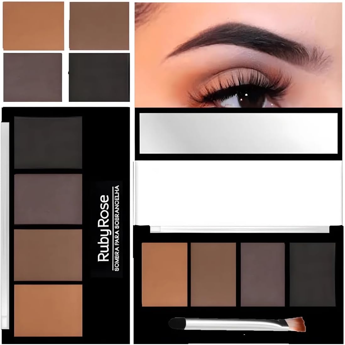 Sombra De Sobrancelhas + Gel Fixador Brow Rise - Imagem 5