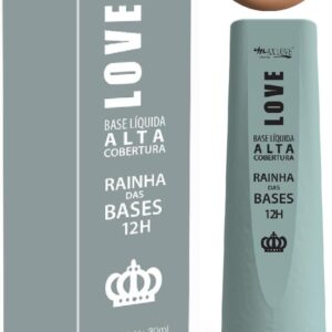 Base Líquida Max Love Alta Cobertura Rainha Das Bases 12 Horas, Acabamento Matte, Longa Duração, Cor 611 - Maquiagem Facial
