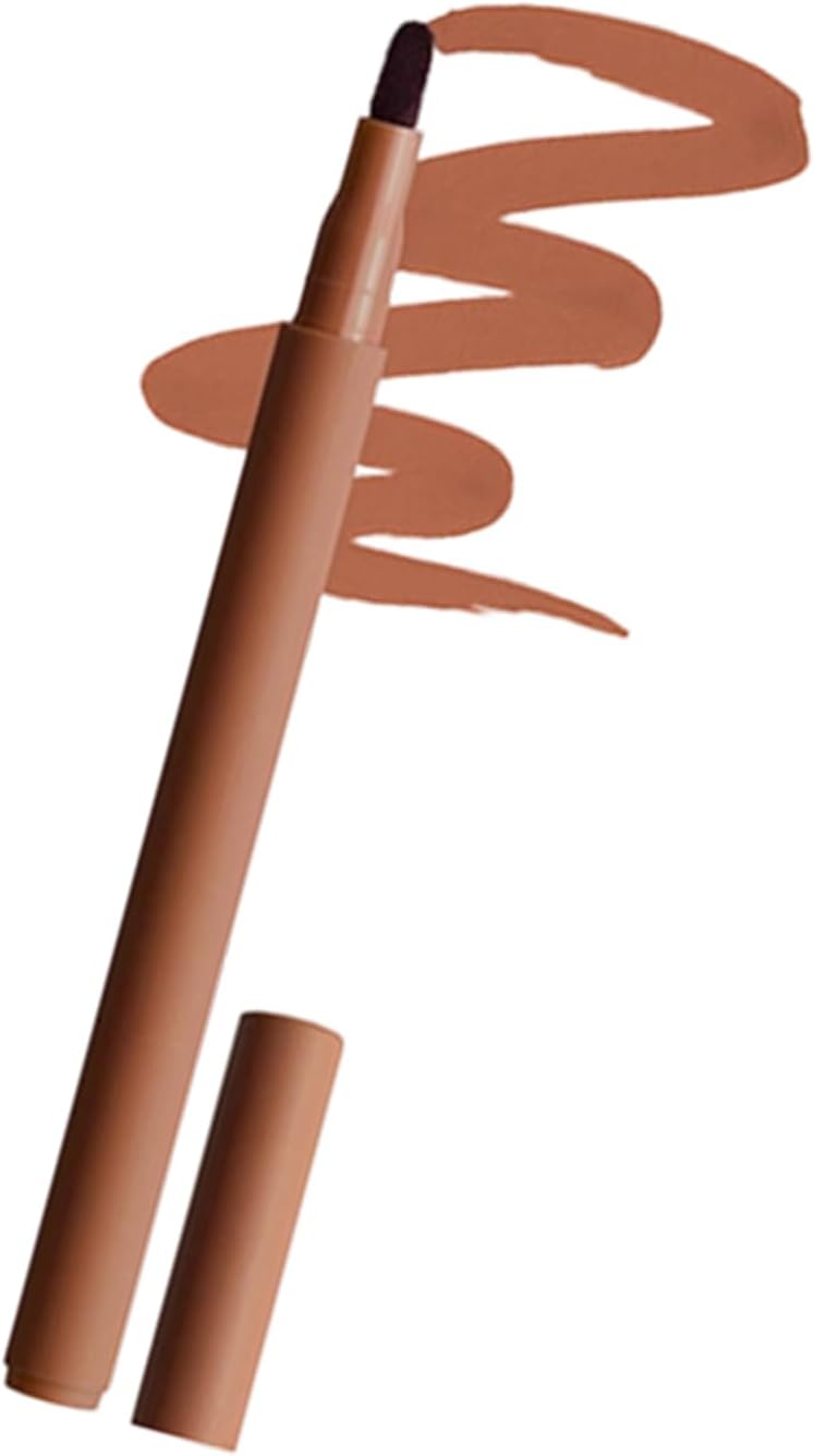 Lápis de contorno labial fosco, uso para linhas nítidas e contorno labial vibrante, maquiagem profissional, aparência longa, lápis de contorno de