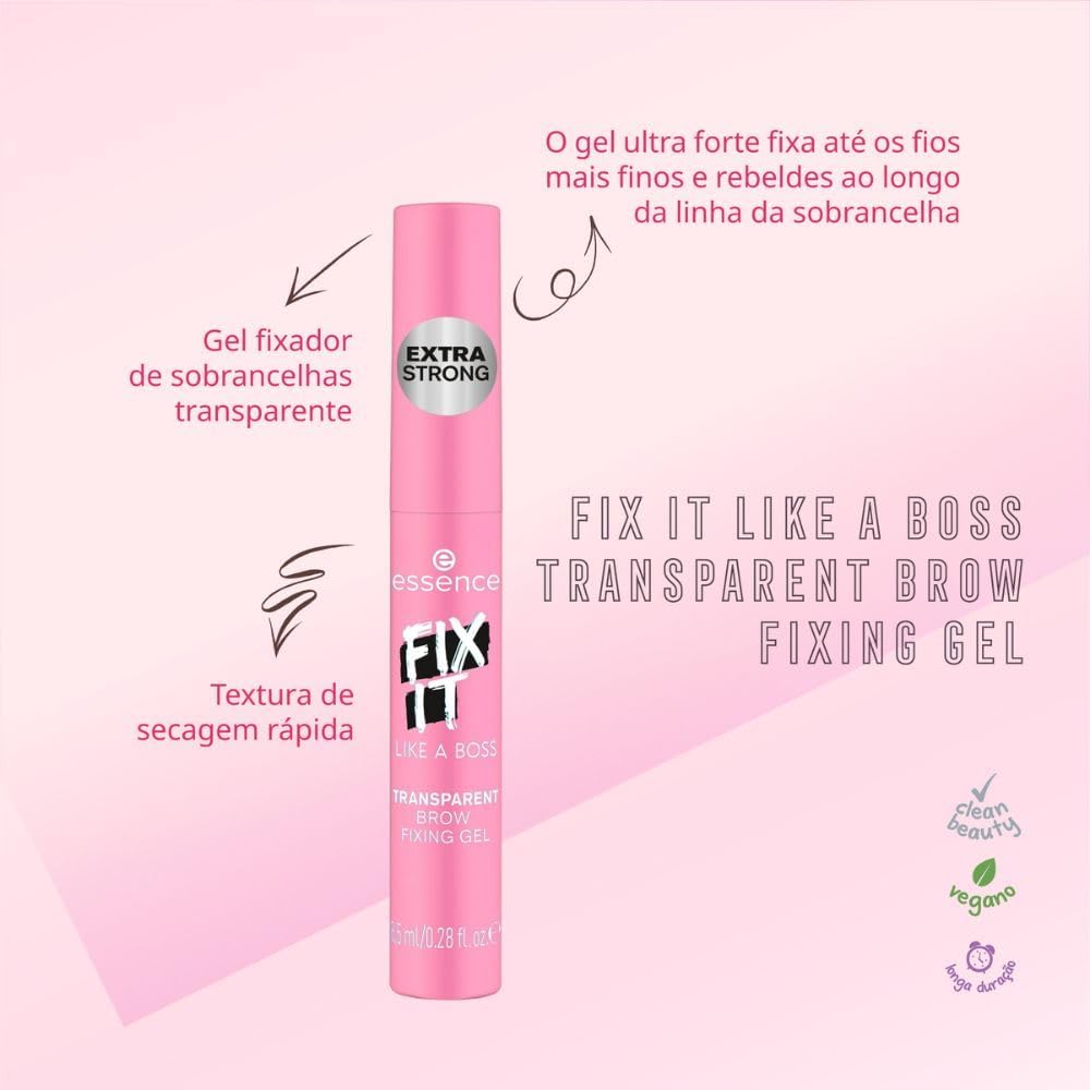 Gel fixador de sobrancelhas transparente FIX IT LIKE A BOSS essence - Imagem 5