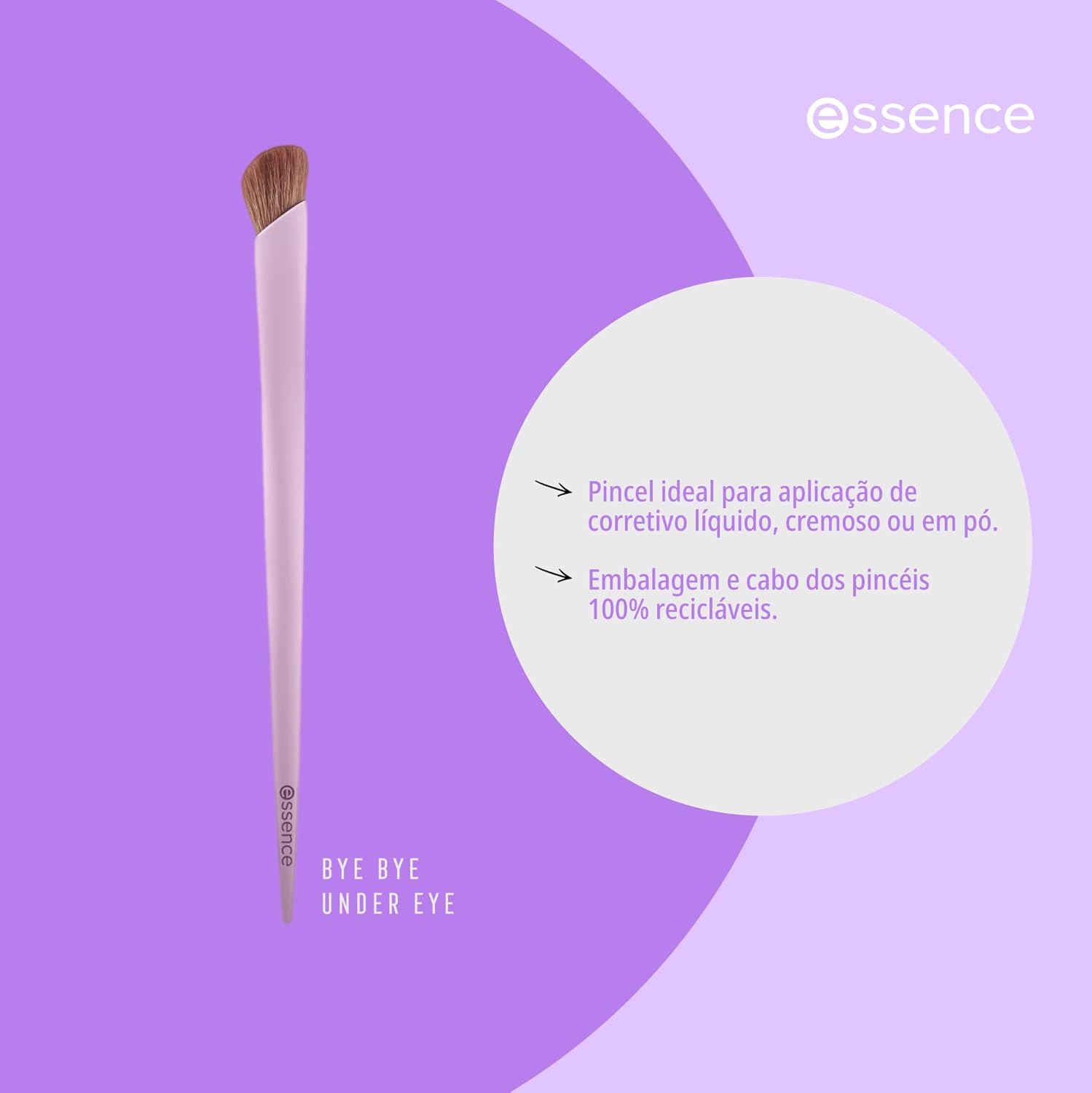Pincel para corretivo essence 01 Bye Under Eye - Imagem 4