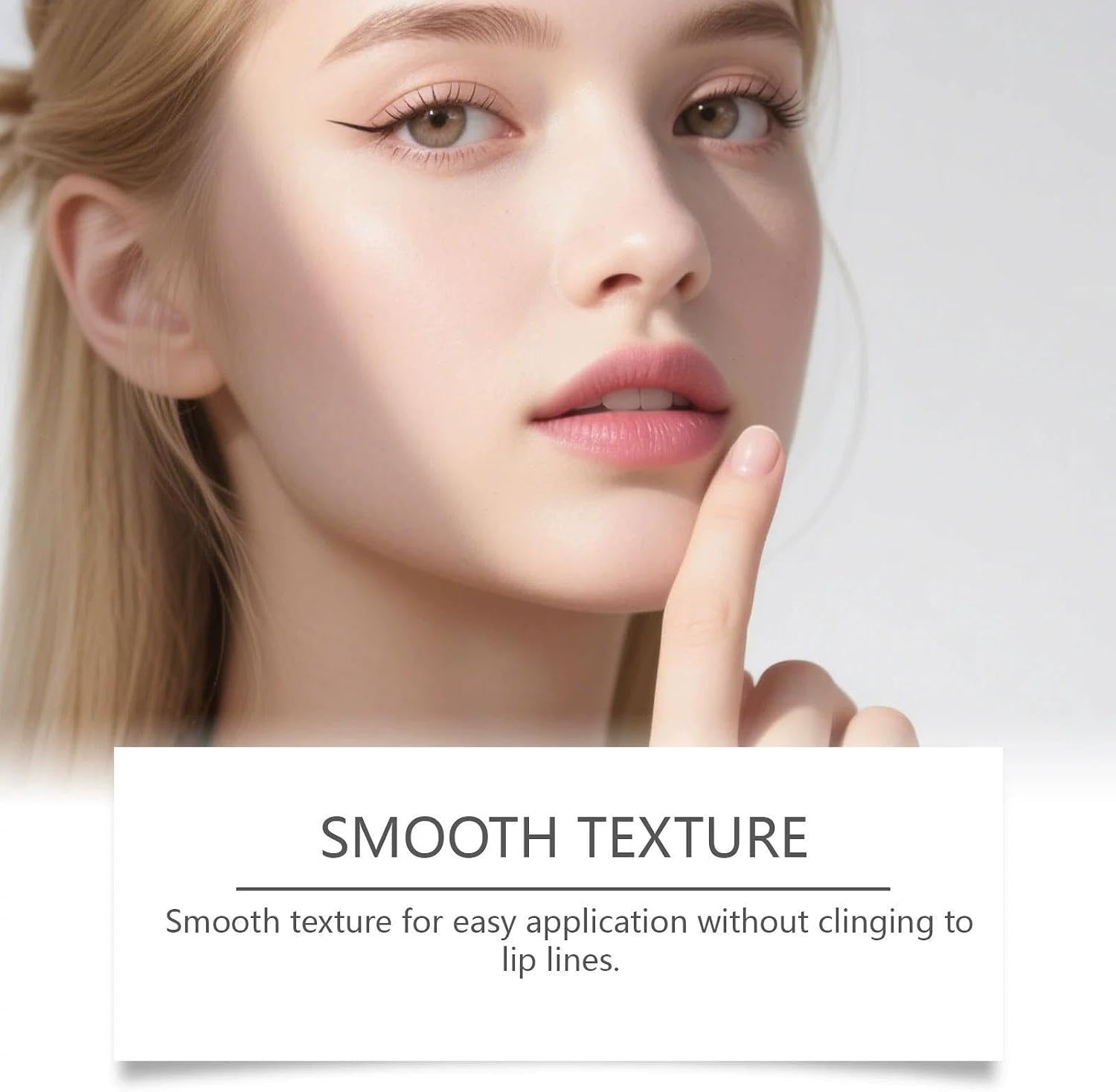 Lápis Labial Marrom Claro À Prova De Smudge, rosa - Imagem 3
