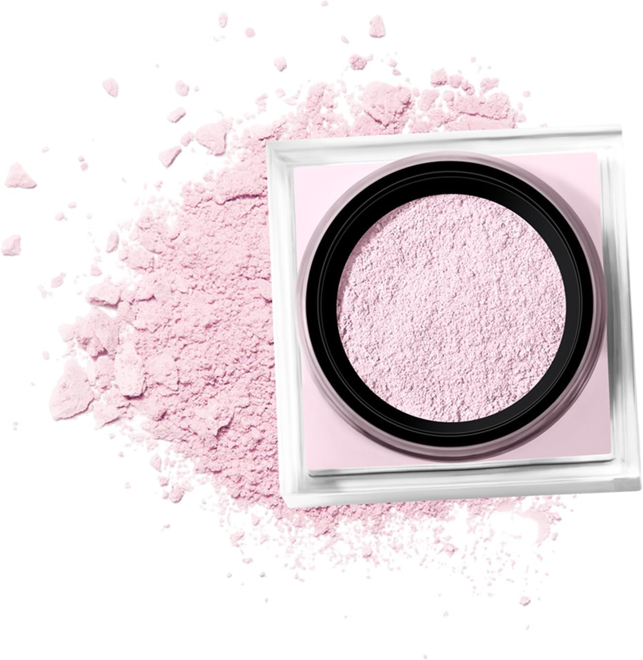 Corlo Pó fixador, fermento em pó solto, acabamento fosco natural controle de óleo (rosa, 20 g)