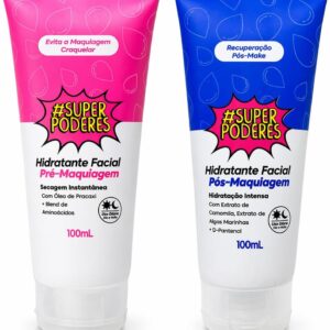 Hidratante Facial Primer Fixador Glow, Pré e Pós Maquiagem, Pele Hidratada, Longa Duração