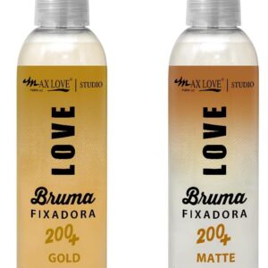 Kit Bruma Fixadora Matte e Gold Max Love - Durabilidade e Festa