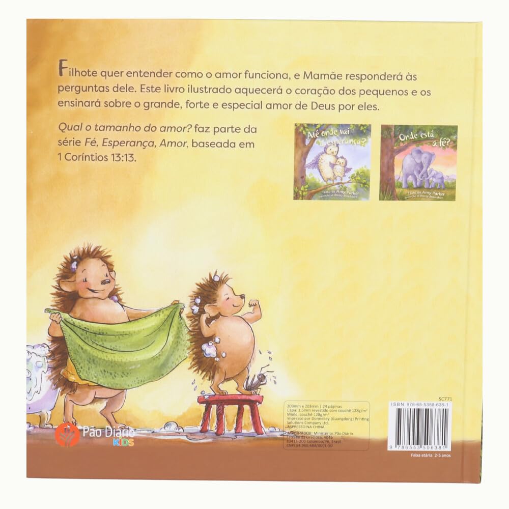 Qual o tamanho do amor?: A beleza e força do amor de Deus explicadas de forma encantadora para os pequenos (Volume 1) - Imagem 2