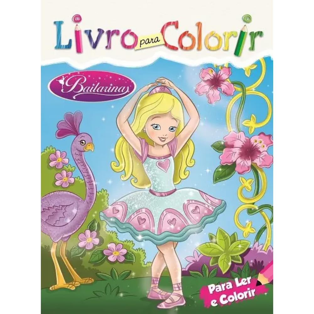 Livro para colorir: bailarinas