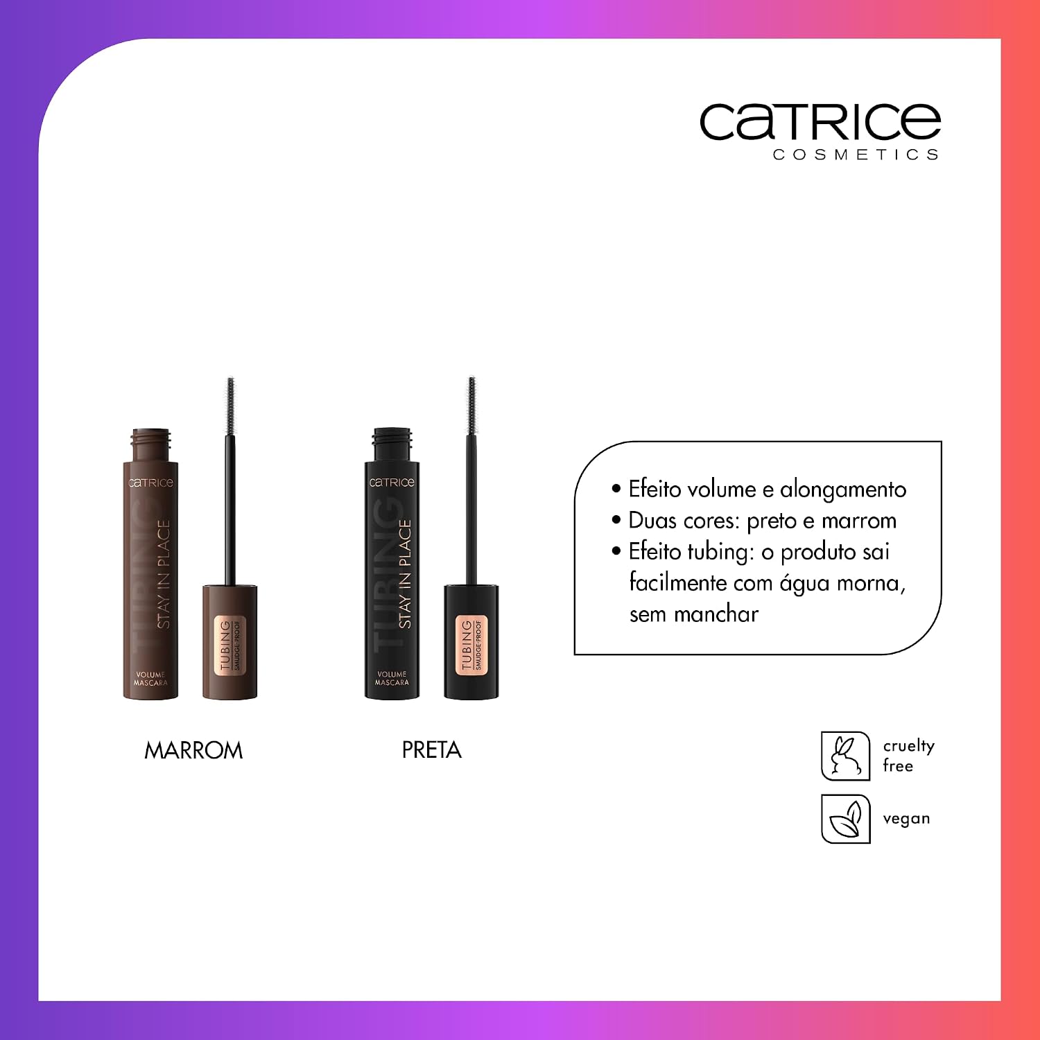 Máscara de cílios Catrice TUBING Stay In Place marrom - Imagem 8