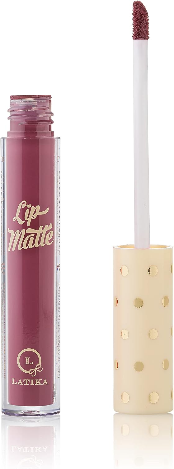 Latika Lip Matte n° 32 batom líquido matte nude marrom escuro de longa duração e alta pigmentação 4ml