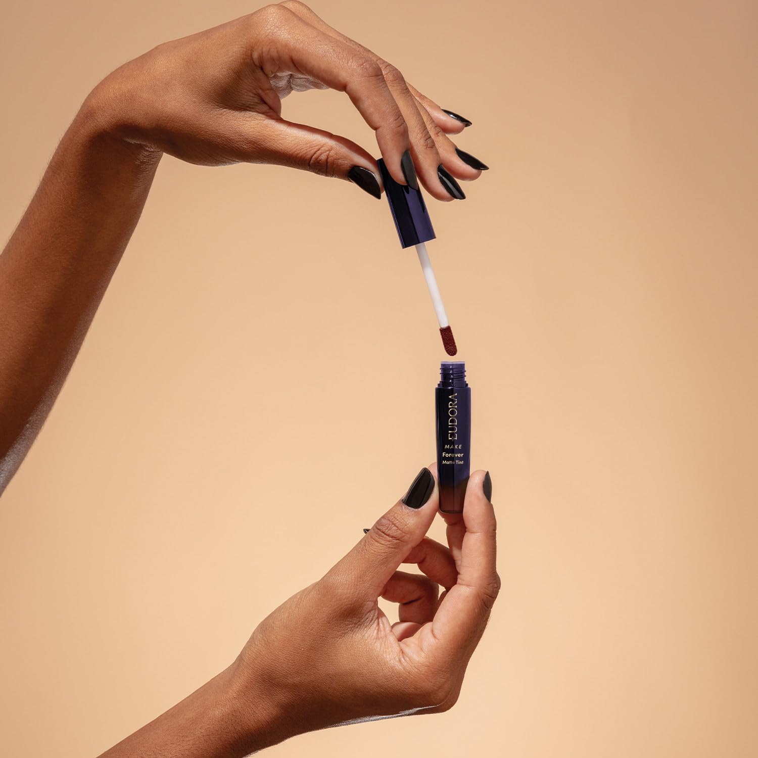 Eudora Make Forever Batom Líquido Bordô Intenso Matte Tint 4ml - Imagem 7