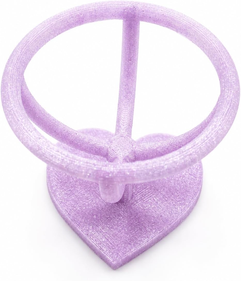 Suporte para Esponja de Maquiagem com Base Coração Cor Rosa Glitter, Inclui 1 Esponja de Maquiagem Cores Aleatórias - 1 Unidade - MBB Shop Mix - Imagem 7