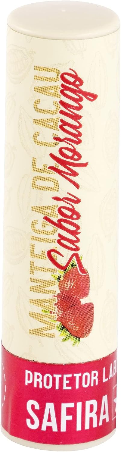Protetor Labial Manteiga De Cacau Sabores Safira Linha Care Morango Cr92172