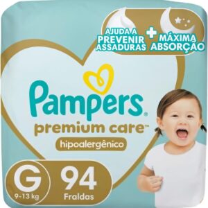 Fralda Descartável Pampers Premium Care Tamanho G 94 Unidades