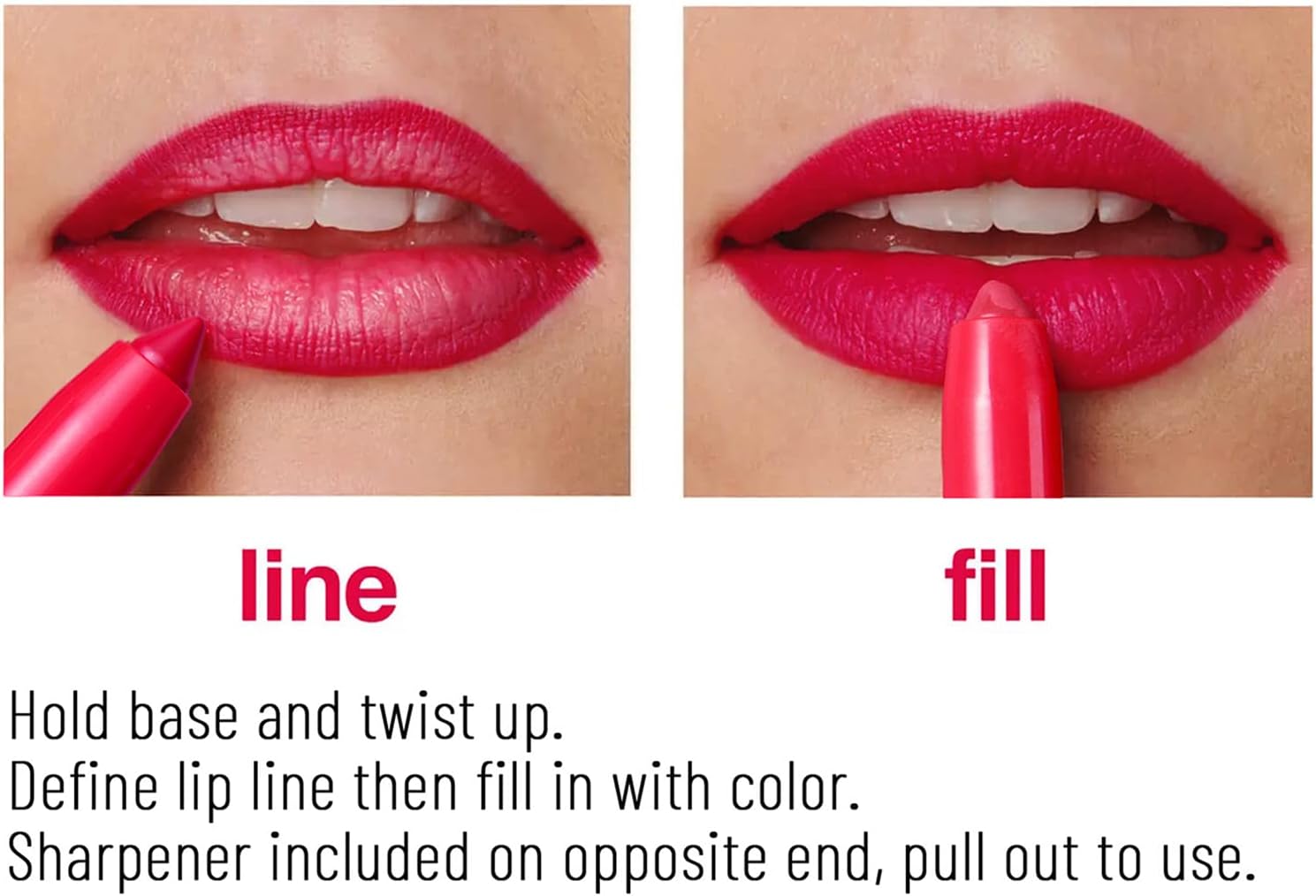 Conjunto de lápis labial de 6 cores à prova d'água delineador de lábios mate caneta batom - Imagem 5