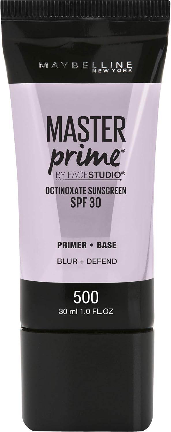 Maybelline Facestudio Master Prime Primer Makeup, Blur + Pore Minimize, 1 fl. oz.