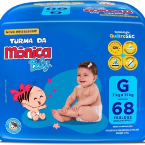 Fralda Turma da Monica Baby Giga G 68 Unidades