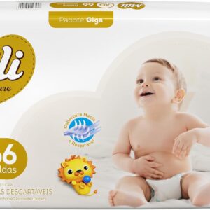 Mili Fralda Infantil Love & Care Tamanho XG, Alta Absorção, Ajuste Confortável, 66 Unidades