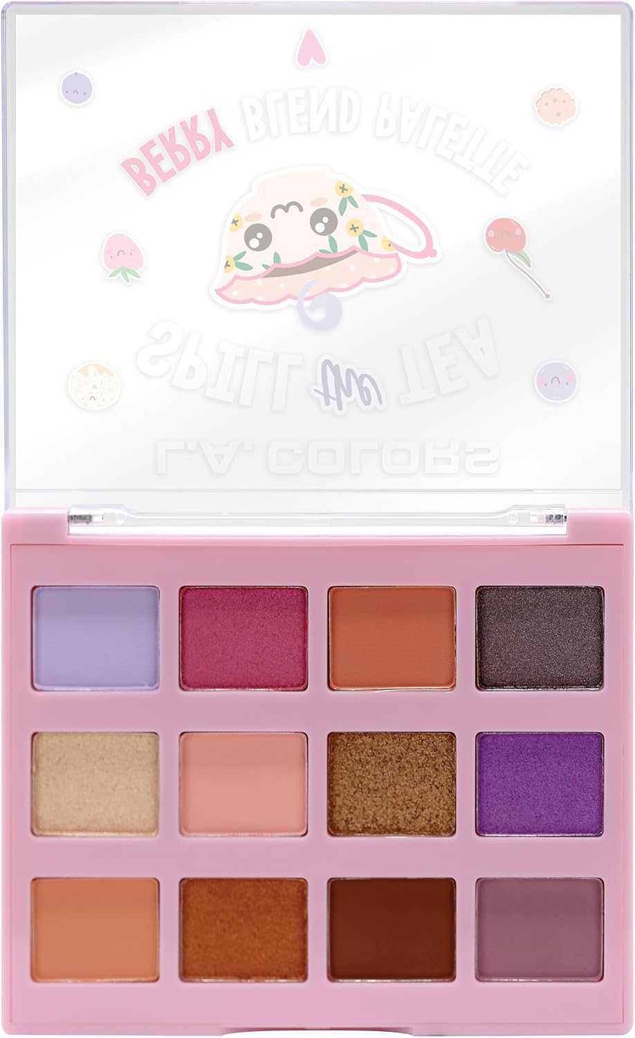 L.A. COLORS Let's Talk Tea Eyeshadow, Berry Blend CES433 - Imagem 2