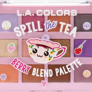 L.A. COLORS Let's Talk Tea Eyeshadow, Berry Blend CES433