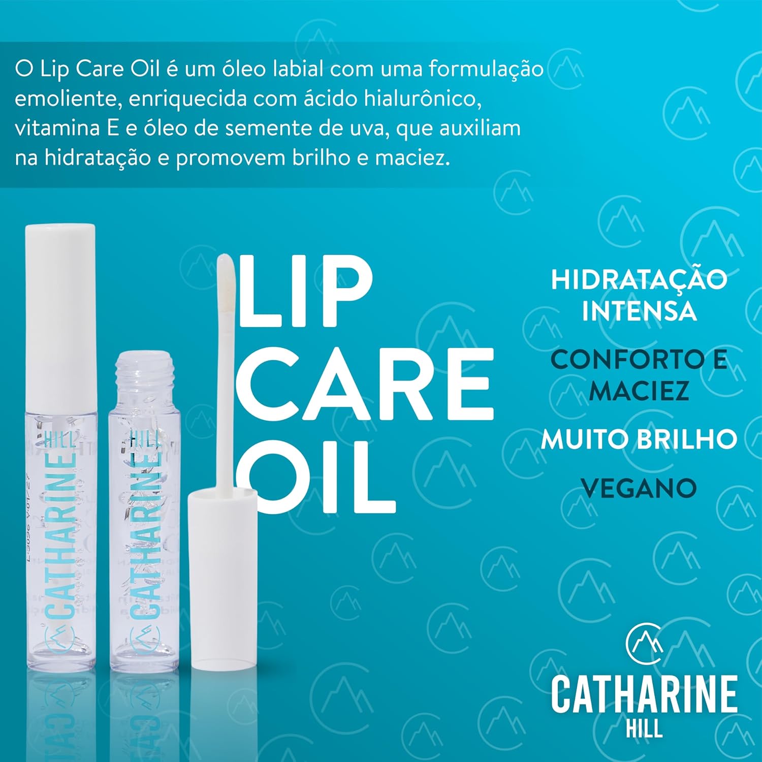 Catharine Hill Lip Care Oil Hidratante Labial 5028/2 10ml Ácido Hialurônico Vitamina E Óleo Semente Uva Emoliente Regenerador - Imagem 4