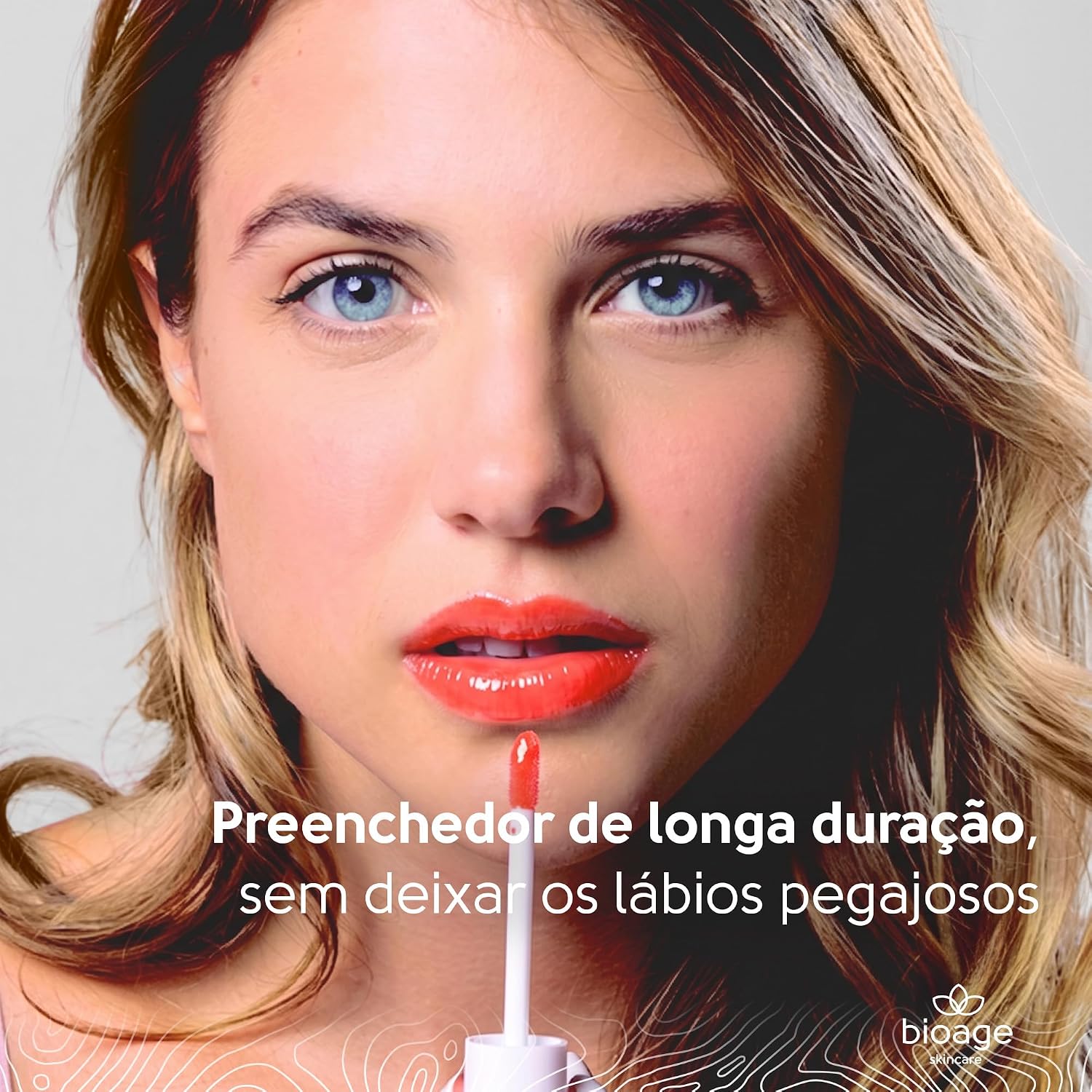 Bioage Gloss Labial Bio-Filler Lip FPS 30 Cor Red com Nutrição Biotecnológica e Efeito Volumizador - Imagem 5
