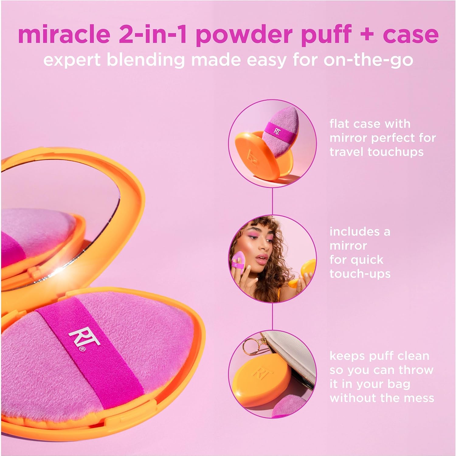 Real Techniques Kit Miracle 2in1 Powder Puff - Imagem 4