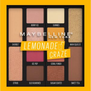 Maybelline New York Eyeshadow Palette Makeup, Lemonade Craze, 0.26 Fluid Ounce